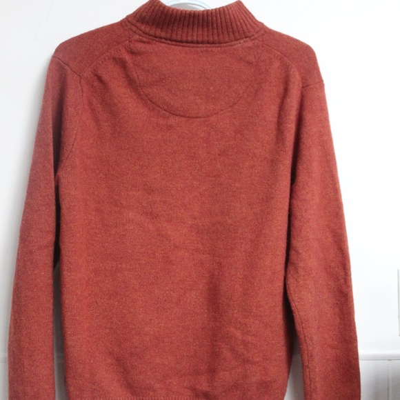 Black and Brown Men's Quarter Zip Sweater - Picture 3 of 3